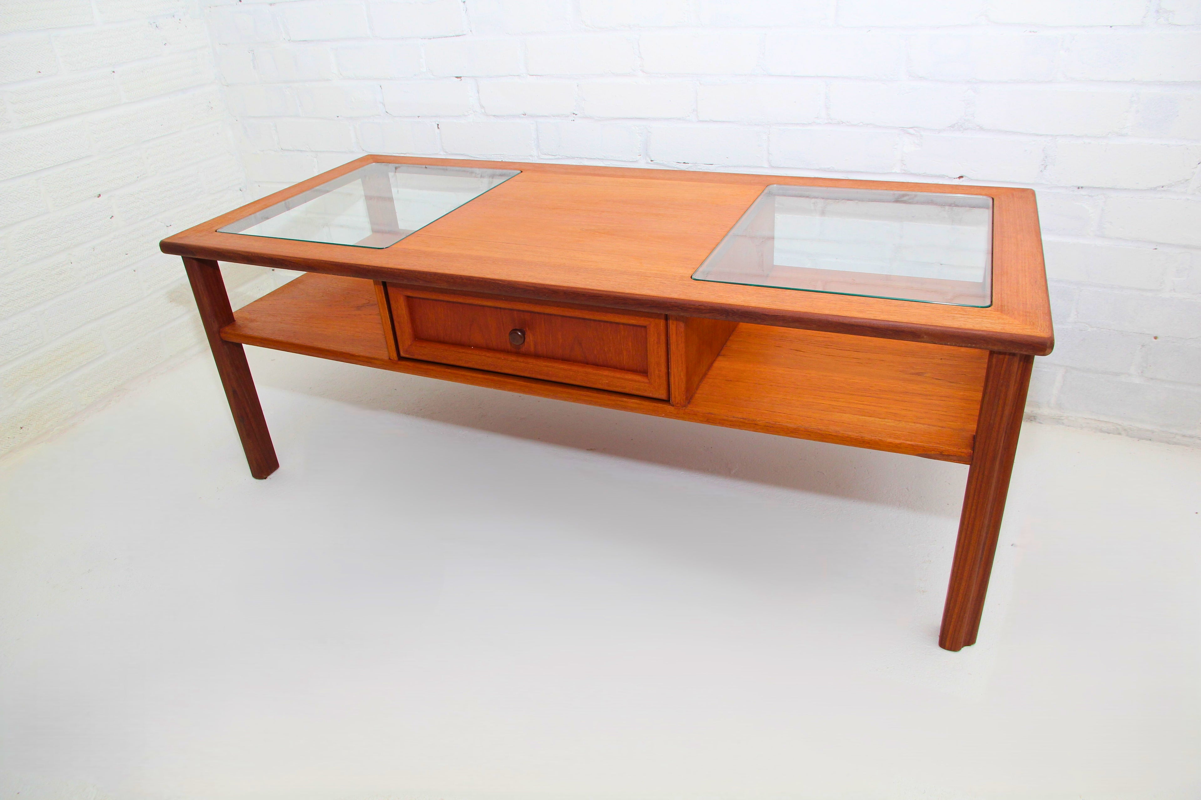 Vintage Teak G Plan Coffee Table with two-way drawer