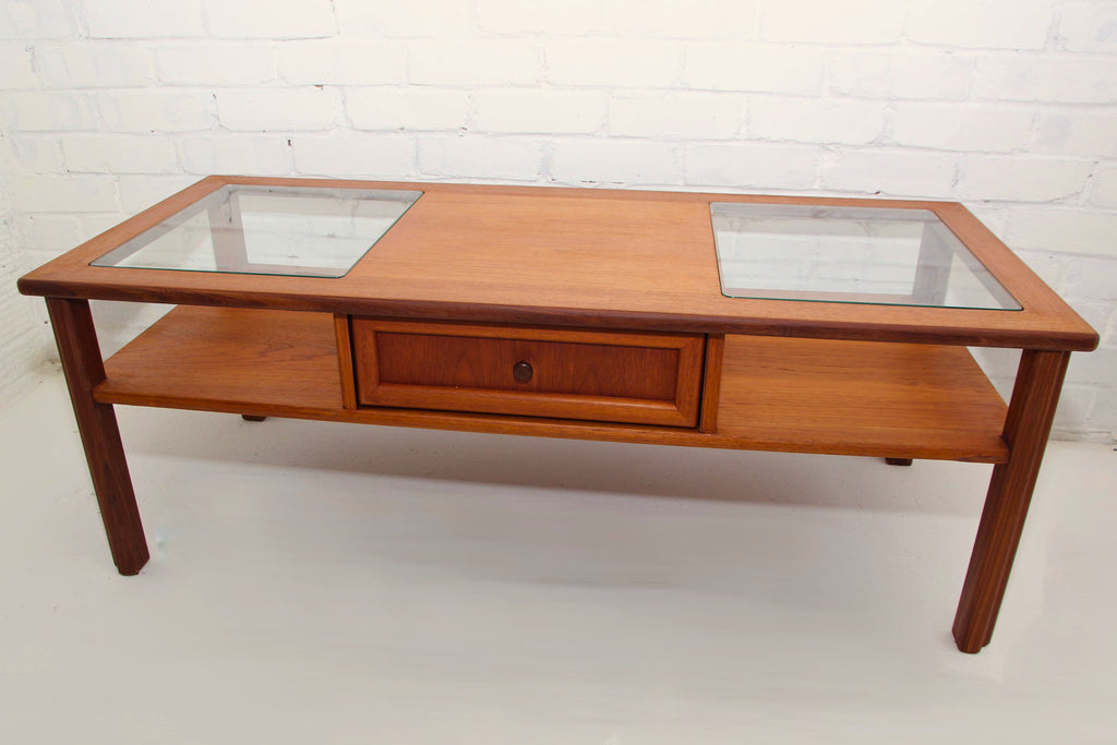 Vintage Teak G Plan Coffee Table with two-way drawer