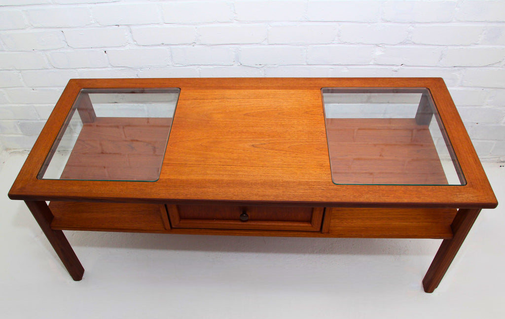 Vintage Teak G Plan Coffee Table with two-way drawer
