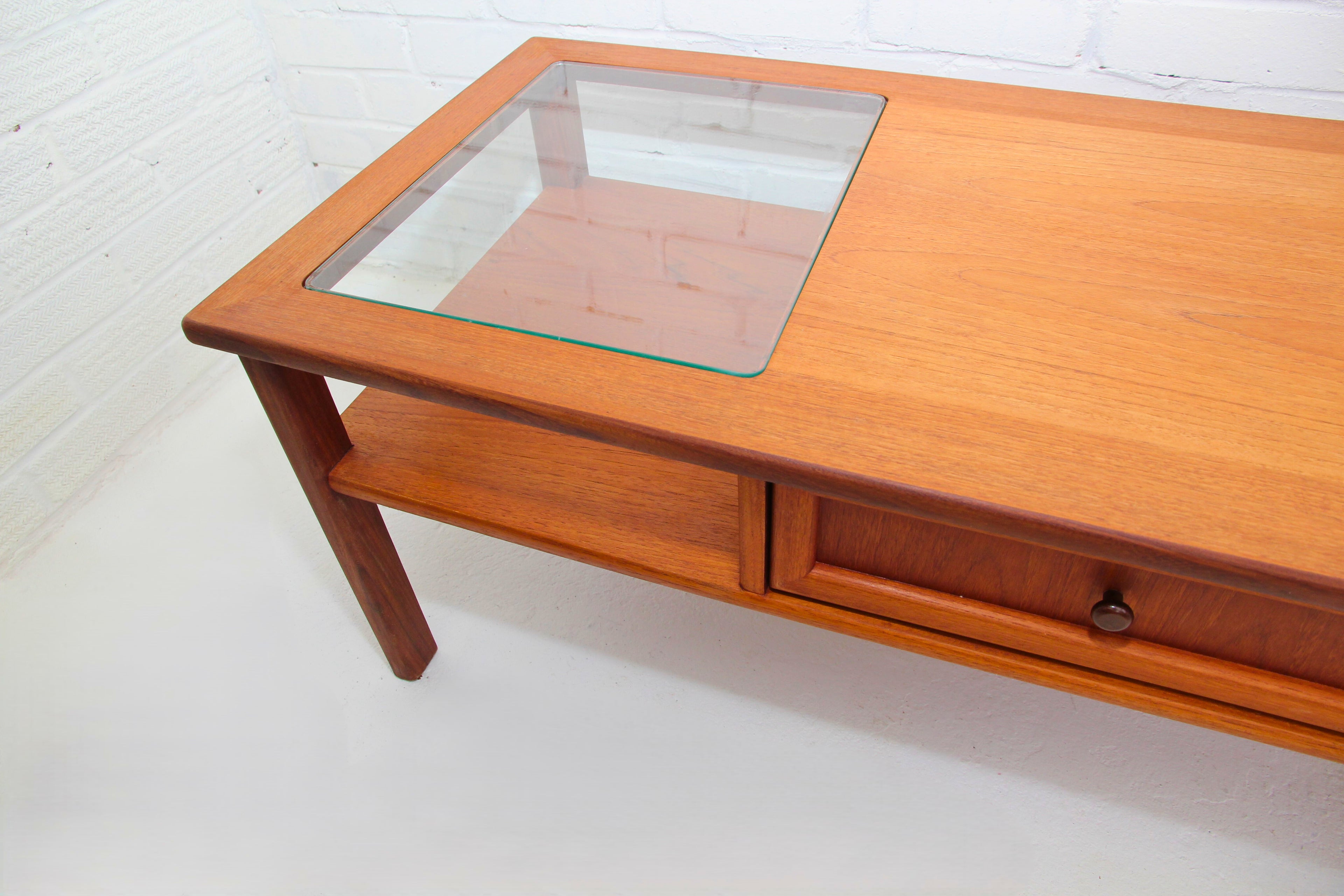 Vintage Teak G Plan Coffee Table with two-way drawer