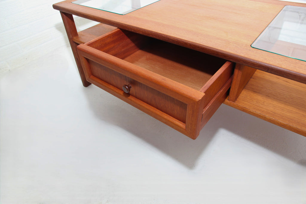 Vintage Teak G Plan Coffee Table with two-way drawer
