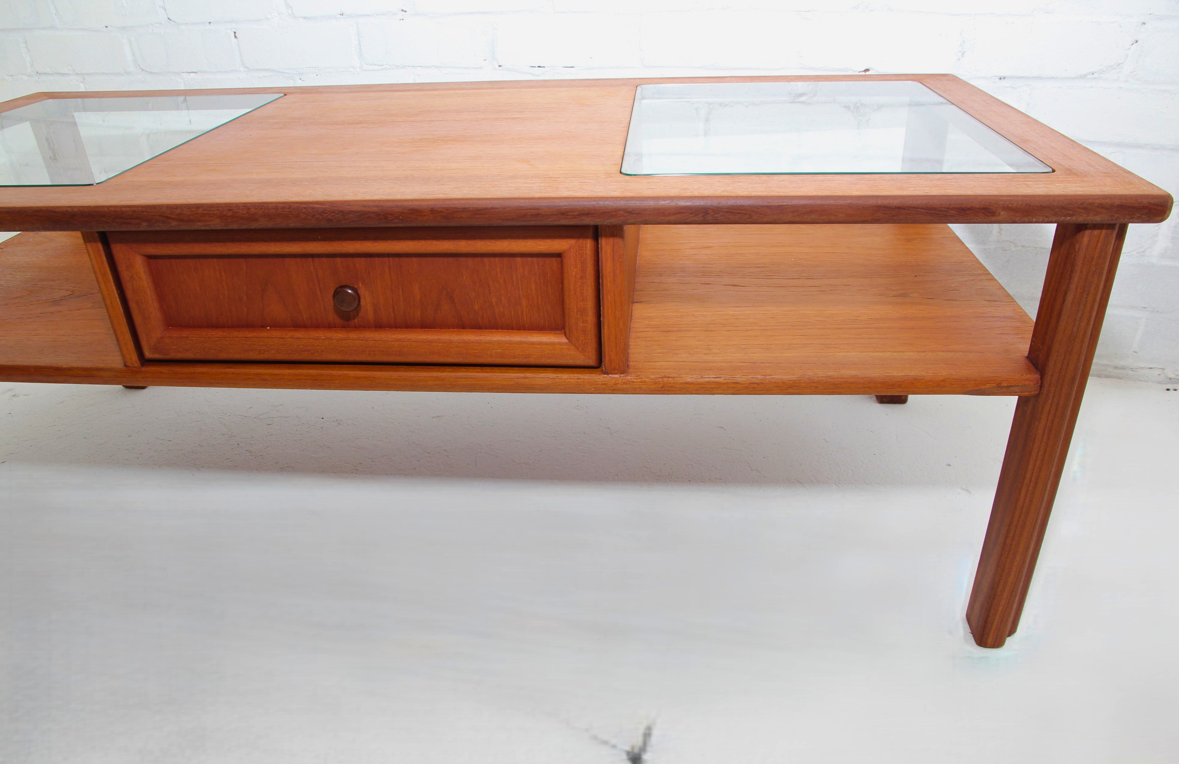 Vintage Teak G Plan Coffee Table with two-way drawer